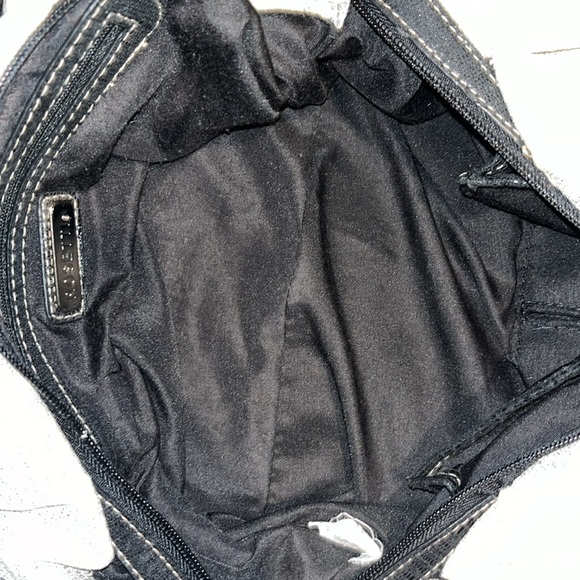 Rosetti   Shoulder bag  All fabric  shiny black silver  cream  Soft  lightweight - Picture 11 of 13